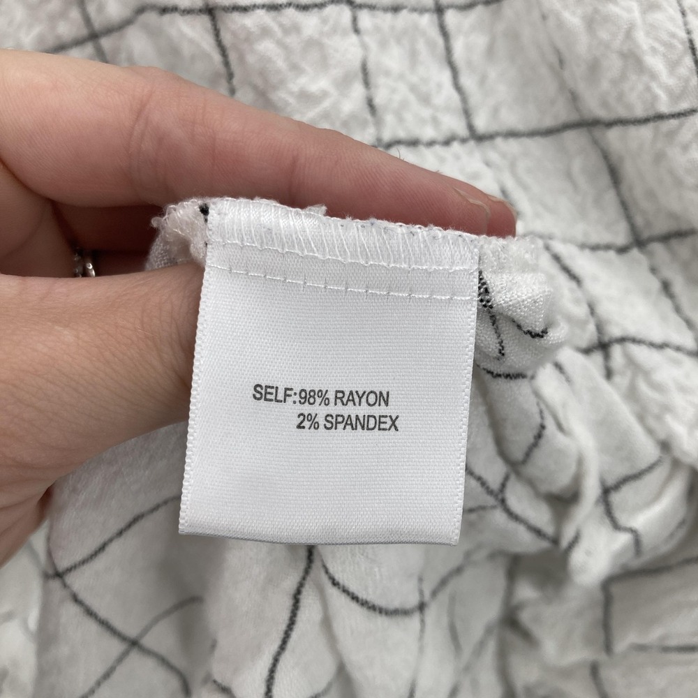 Jane + Delancey Shirt Womens 1X Windowpane Grid Long Sleeve Tunic Top Lagenlook - Picture 5 of 14